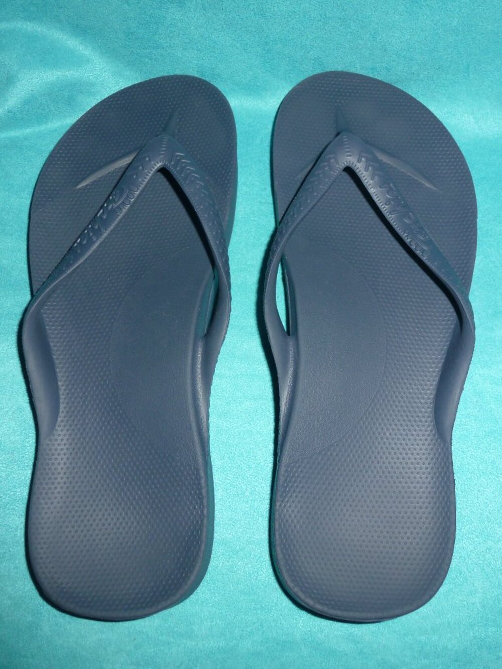 Archies Navy Blue Flip Flops Women 10 Men 9 Orthotic Arch support-barely worn